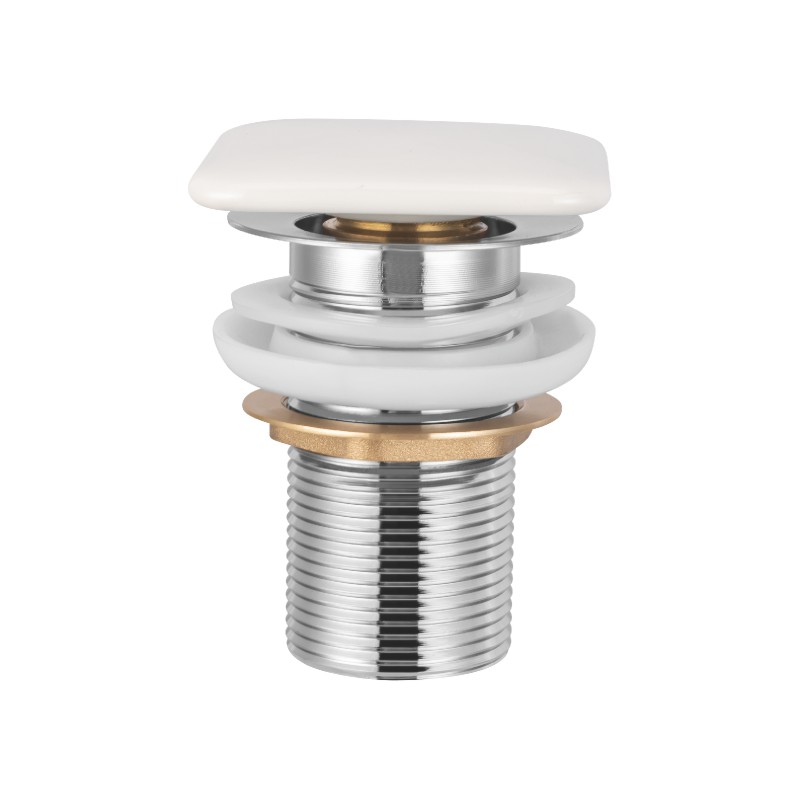 BLL-1005D Squar white ceramic cap with brass